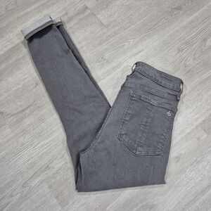 rag & Bone Jeans Womens 29 Washed‎ Gray Nina High Rise Skinny Stretch Denim